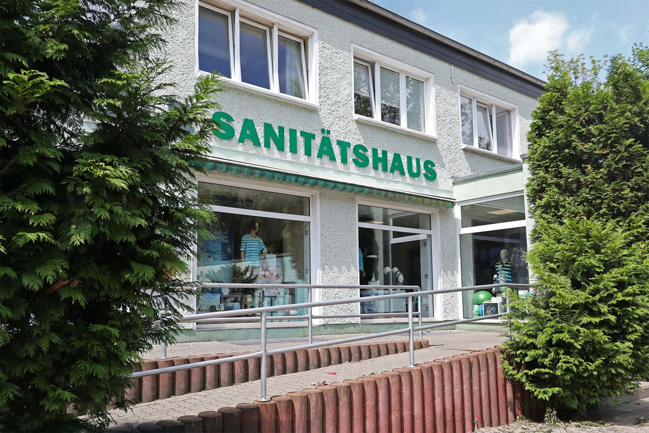 Fassade eines Sanitätshauses